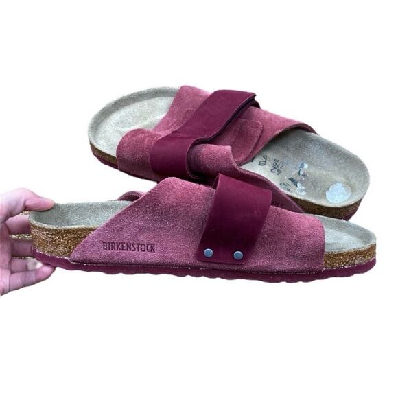 Birkenstock suede KYOTO burgundy - Picture 4 of 7
